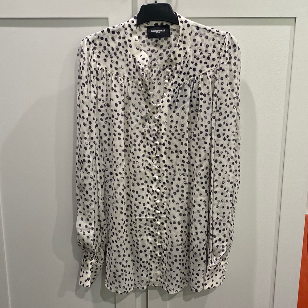 The Kooples Paris long sleeve blouse and tank top